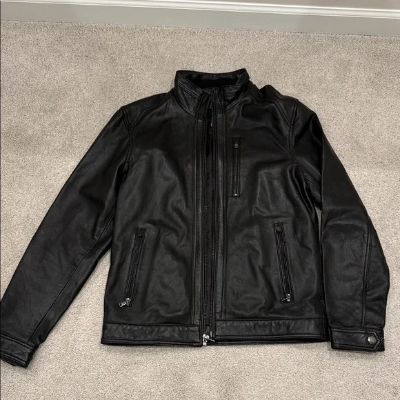 Michael Kors Leather Jacket - Men’s Small - Picture 1 of 9